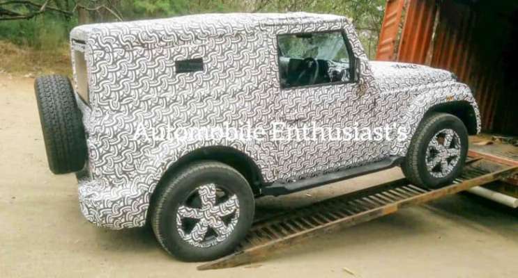 Spy Video 2020 Mahindra Thar Cabin And Exterior Details Out