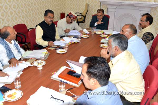 Cabinet Sub Committee Reviews Works Of Pwd Horticulture And Fcs