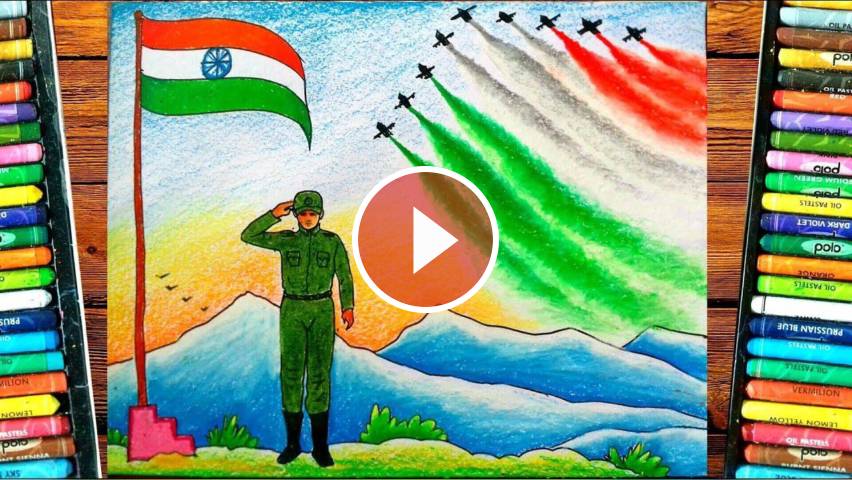 Independence Day Drawing Easy 15th August Painting Indian Army Drawing Tvvideo Dailyhunt Click here to subscribe thexvid.com/user/artarena thanks for visiting and please subscribe the channel for more art videos. dailyhunt