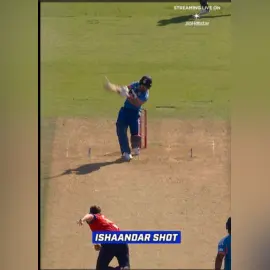 A fearless swing, perfect timing and the ball disappears over the ropes for a spectacular six.