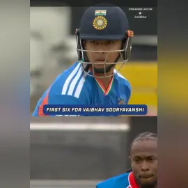Just the beginning, VaibhavSooryavanshi smashes his FIRST INTERNATIONAL SIX FOR INDIA! 🙌