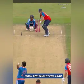AxarPatel brings up his 100th T20I wicket in style 🔥