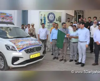 DC Minga Sherpa flags off awareness vehicle to promote public awareness on VB-G RAM G Scheme