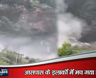शिमला के रोहड़ू में भारी भूस्खलन: सुंदरू खड्ड में गिरा मलबा, जांगलिख गांव का पैदल मार्ग बंद