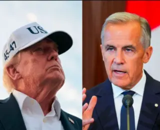 Mark Carney mimics Trump's signature hand gesture during speech