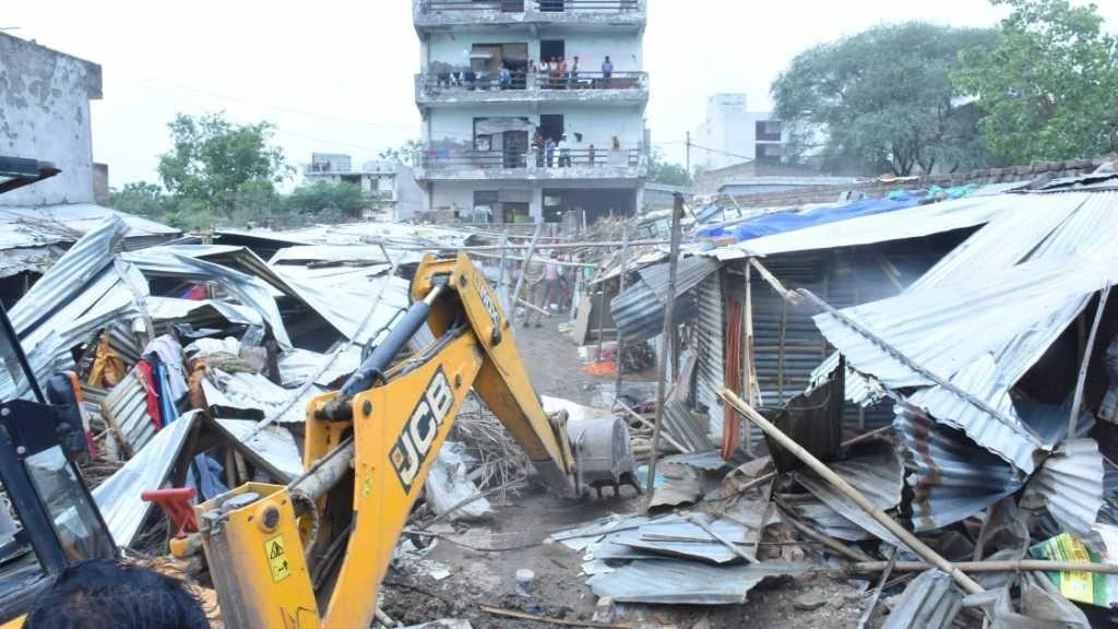 Land mafia's illegal structures razed in massive police drive