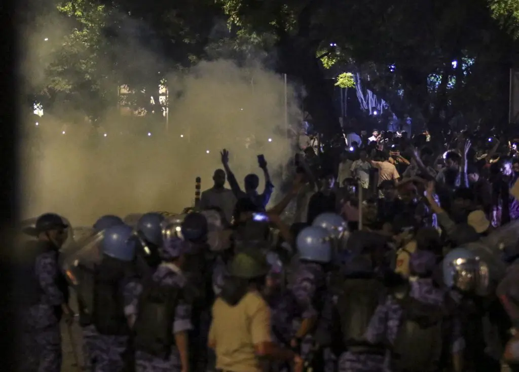 Instead of Running, the Protesters Dare the Police with Undaunting ...
