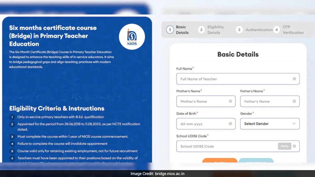 NIOS Bridge Course 2026 Registration Reo...