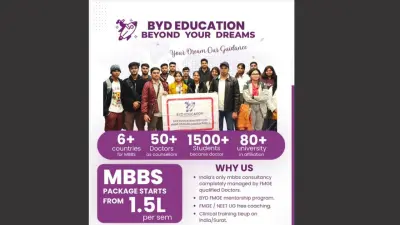 BYD Education Expands to Surat with New Branch in Adajan, Bringing MBBS Abroad Guidance Closer to Aspiring Medical Students - Dailyhunt