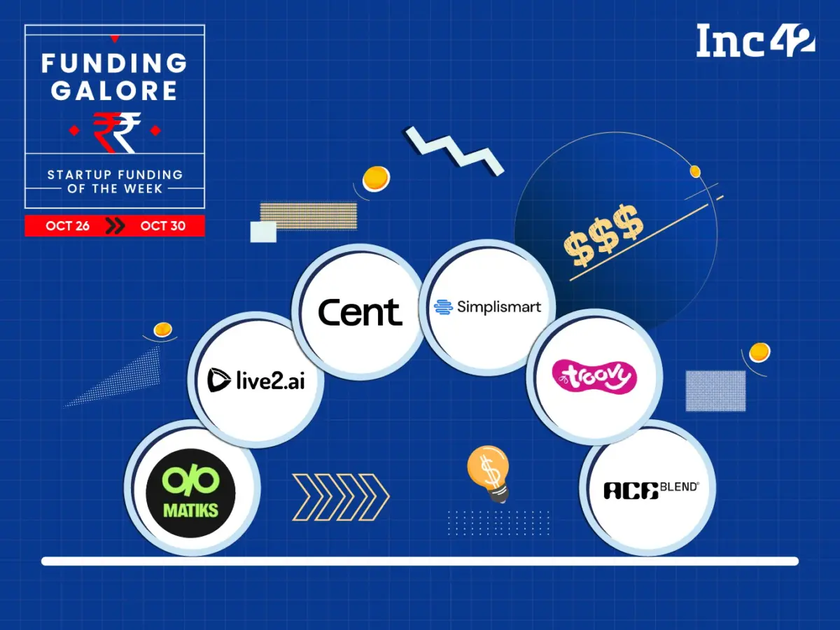 Photo: m.dailyhunt.in From Cent to Matiks - Indian Startups Raised Over $132 Mn This Week