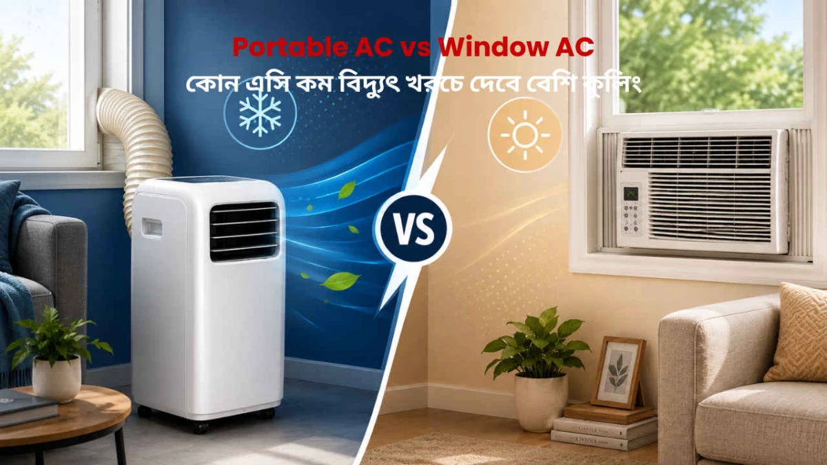 Portable AC নাকি Window AC: কোন এসি কম বিদ্যুৎ খরচে দেবে বেশি কুলিং ...