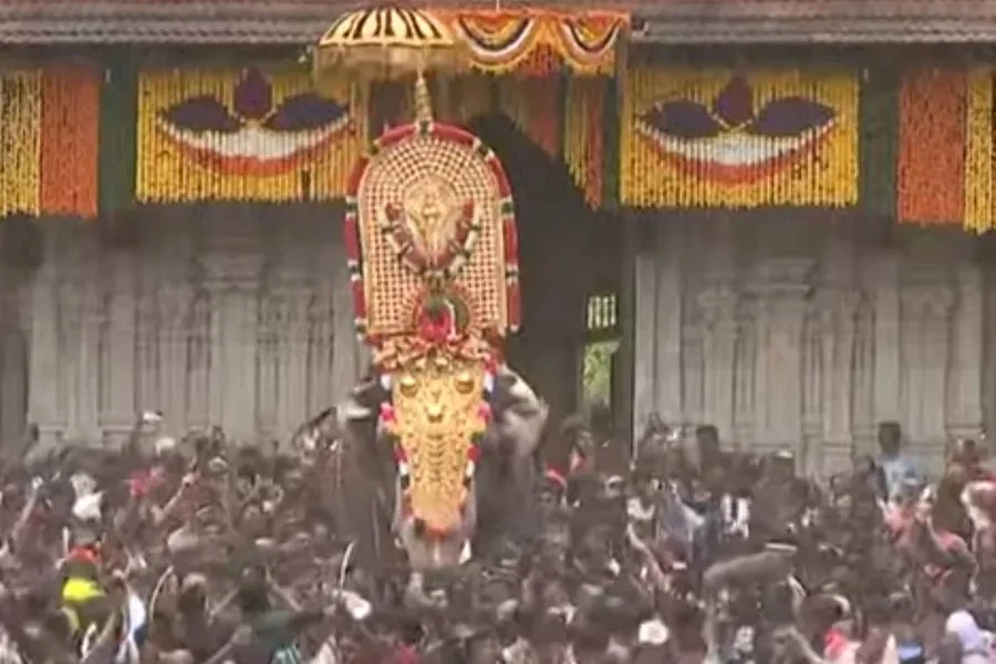 Thrissur Pooram begins with ceremonial 'Vilambaram'; pall of fireworks ...