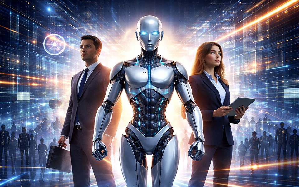 AI agents concept image from a business strategy story