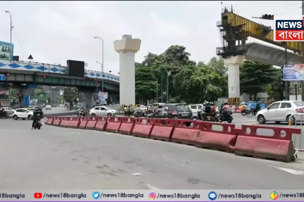 Kolkata Metro: চিংড়িহাটায় ৬০ ঘণ্টা রাস্তা বন্ধ! মেট্রো কাজের জেরে ...