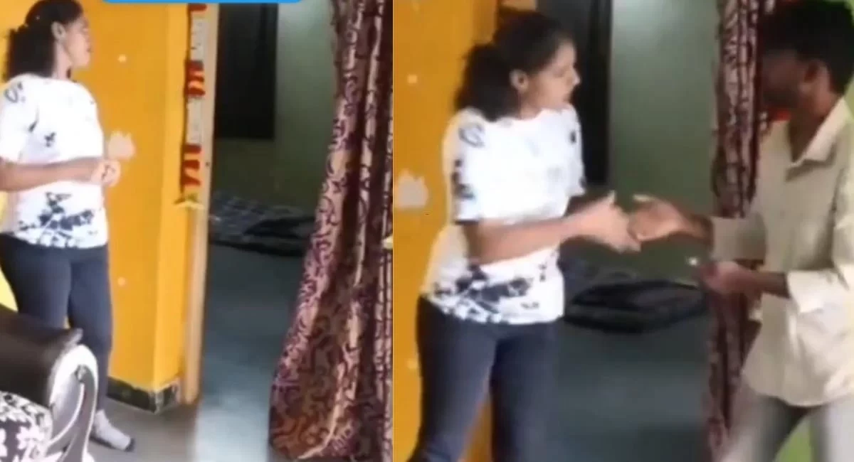 सीसटीवी में कैद महिला की करतूत, डिलीवरी बॉय संग आपत्तिजनक हरकत सीसटीवी में कैद महिला की करतूत, डिलीवरी बॉय संग आपत्तिजनक हरकत