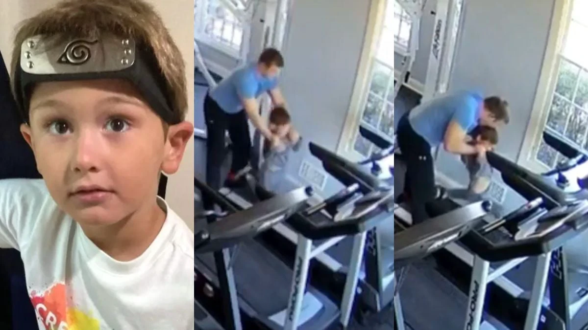 Disturbing Video: 6-Yr-Old In New Jersey Forced To Run On Treadmill For Being 'Too Fat', Bitten By Monster Father As He Tiredly Falls; Dies Days Later