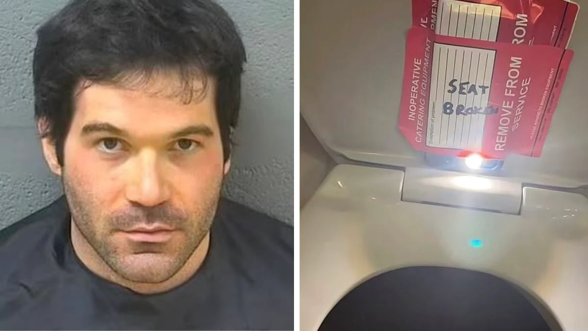 US: Pervert Flight Attendant Records Teenage Girls Using Bathroom On Plane By Fixing iPhone On Toilet Seat; Shocking Visuals Surface