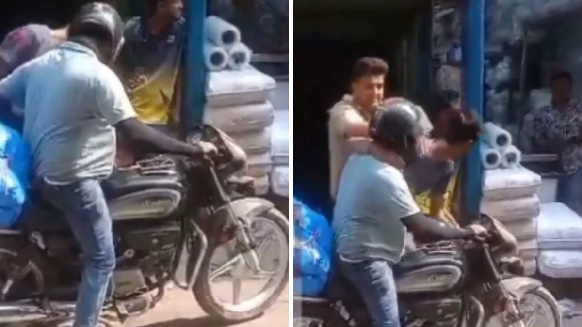 Delhi Viral Video: Pick-Pocket Caught Red-Handed While Stealing Wallet Of Biker In Garb Of Helping Him; Netizens Laud Cop's Promptness