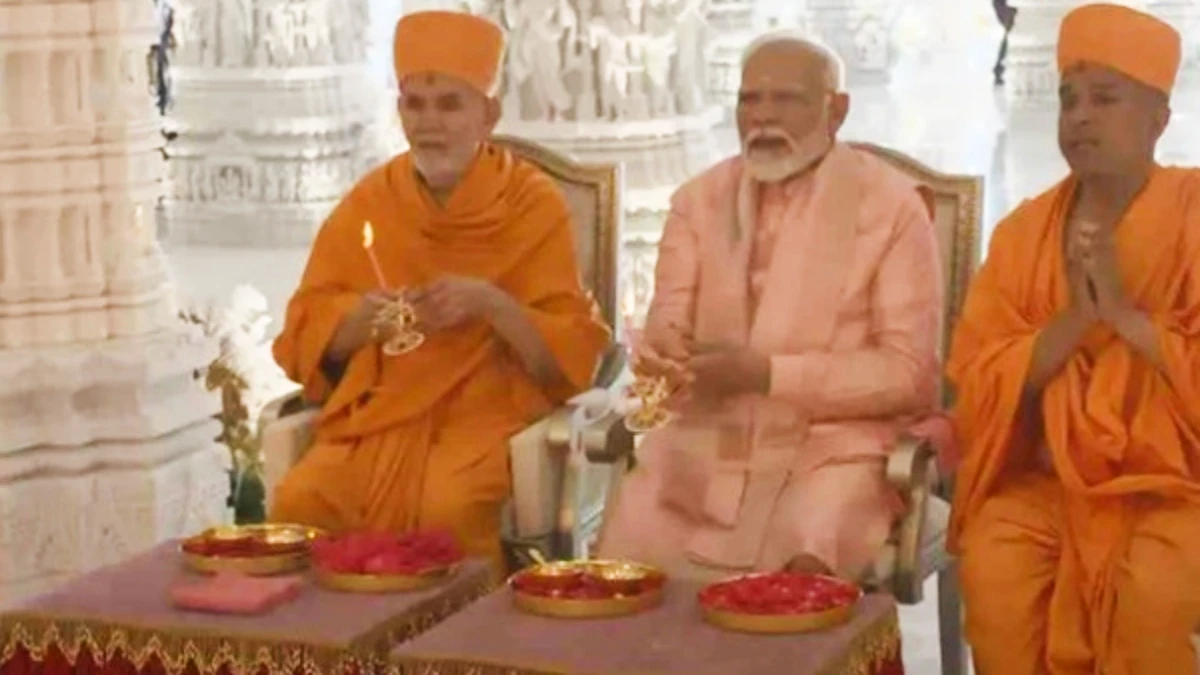 Watch: PM Modi Inaugurates UAE's First BAPS Hindu Temple In Abu Dhabi