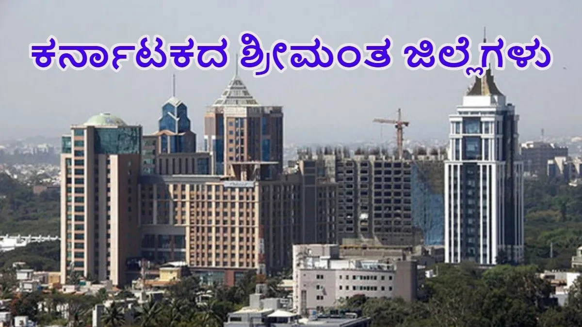 Karnataka's Richest Districts: ಕರ್ನಾಟಕದಲ್ಲಿ ಕುಬೇರರ ತವರು ಯಾವುದು ಗೊತ್ತಾ? ಇಲ್ಲಿದೆ ನೋಡಿ ಮಾಹಿತಿ