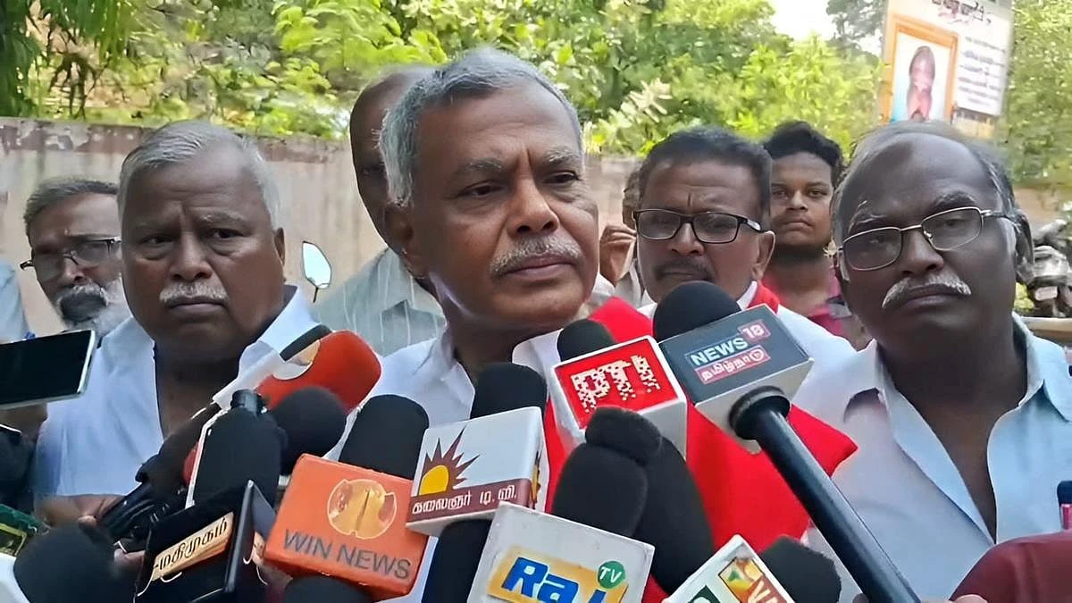 மக்கள் தீர்ப்புக்கு முற்றிலும் எதிரானது திமுக + அதிமுக பேச்சு: மார்க்சிஸ்ட் கம்யூ.