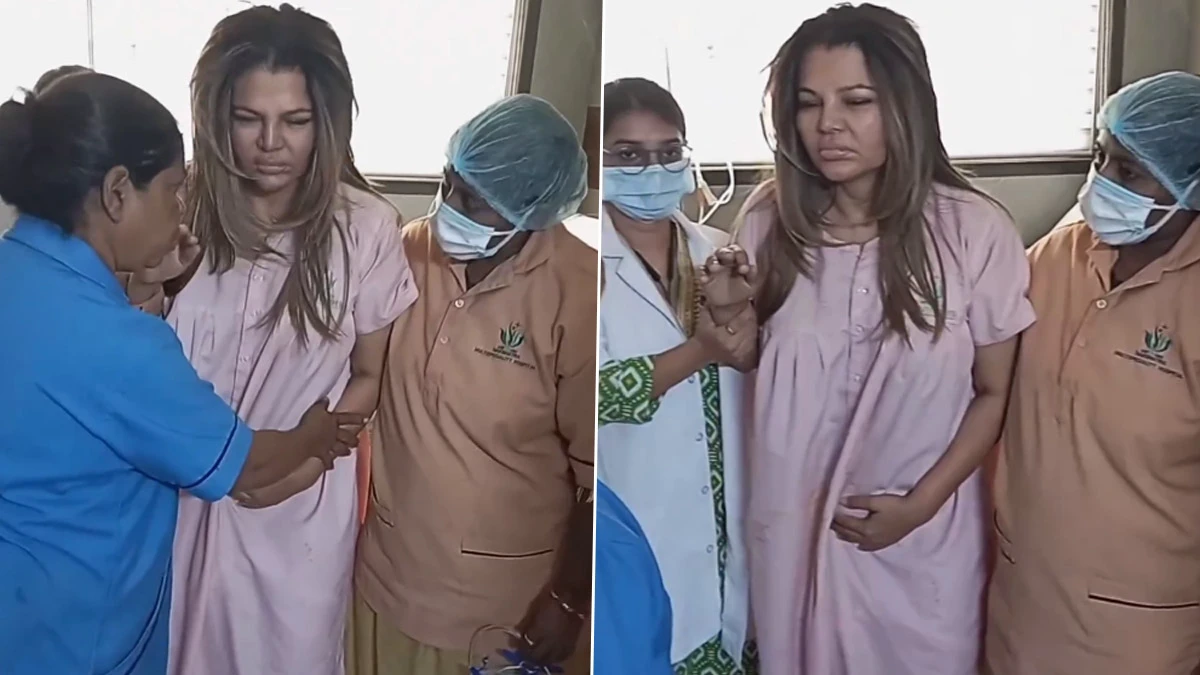 Rakhi Sawant Cries in Pain As She Struggles To Walk After Tumour Surgery; Ex-Husband Ritesh Singh Shares Video of Her Health Update - WATCH