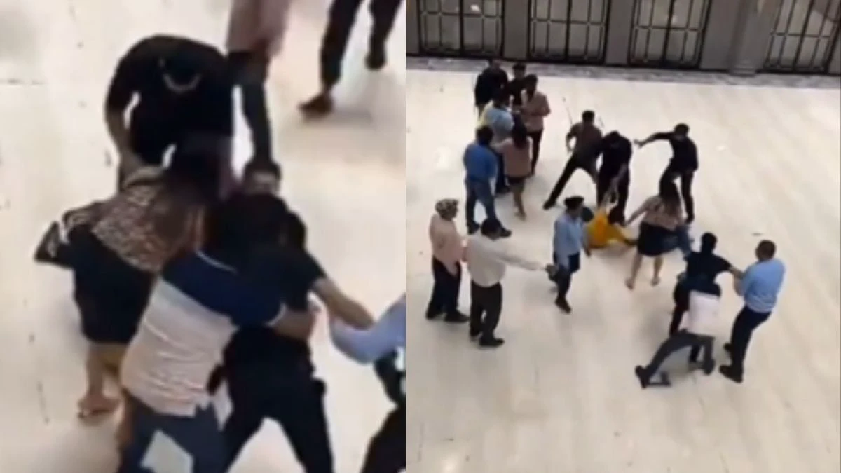 Viral Video: Dramatic Fight Breaks Out At Noida's Garden Galleria Mall; Police Investigation Underway