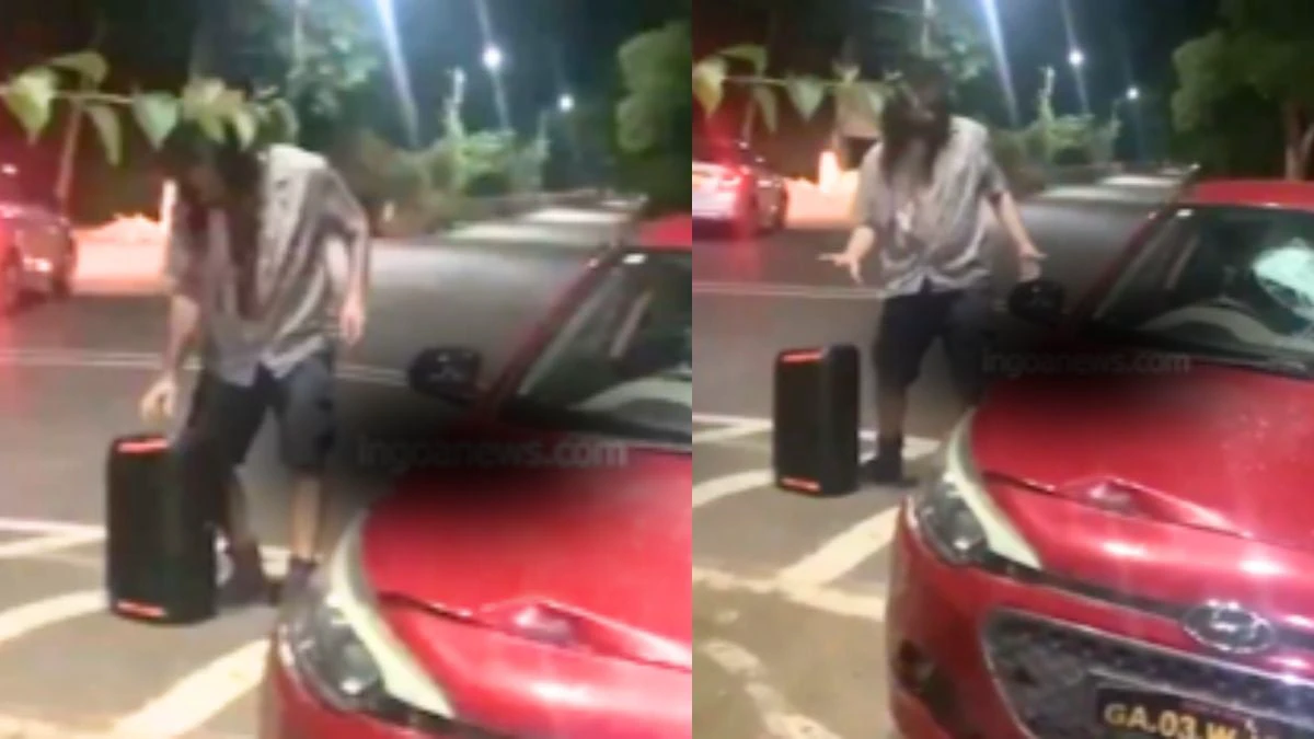 Viral Video: 'Drunk' Tourist Hits Cars In North Goa's Siolim, Plays Music And Dances After Being Stopped Over Road Rage