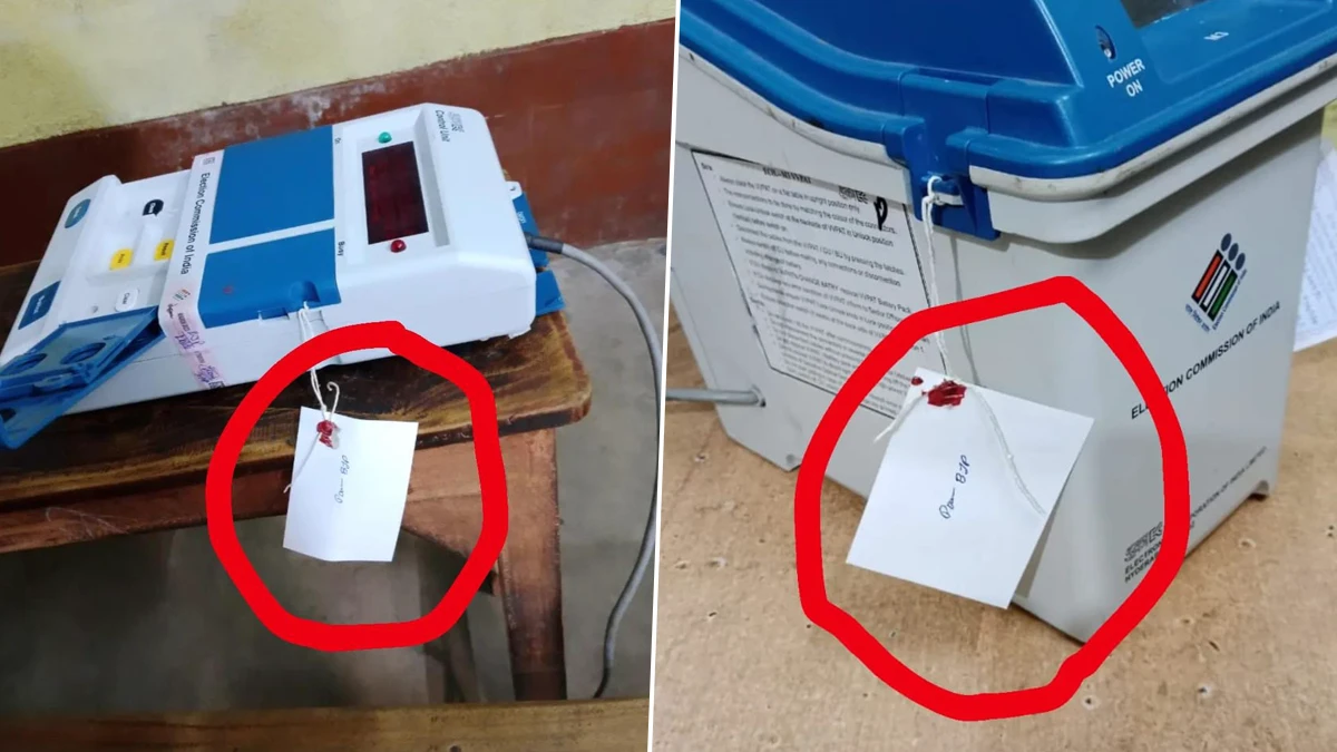 'EVMs Found With BJP Tags in Bankura': TMC Claims BJP Rigging Votes by Tampering With Electronic Voting Machines, EC Responds