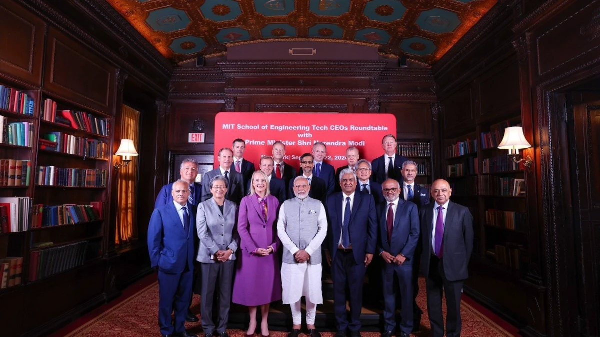 PM discusses AI, semiconductors with tech CEOs, Google's Sundar Pichai present