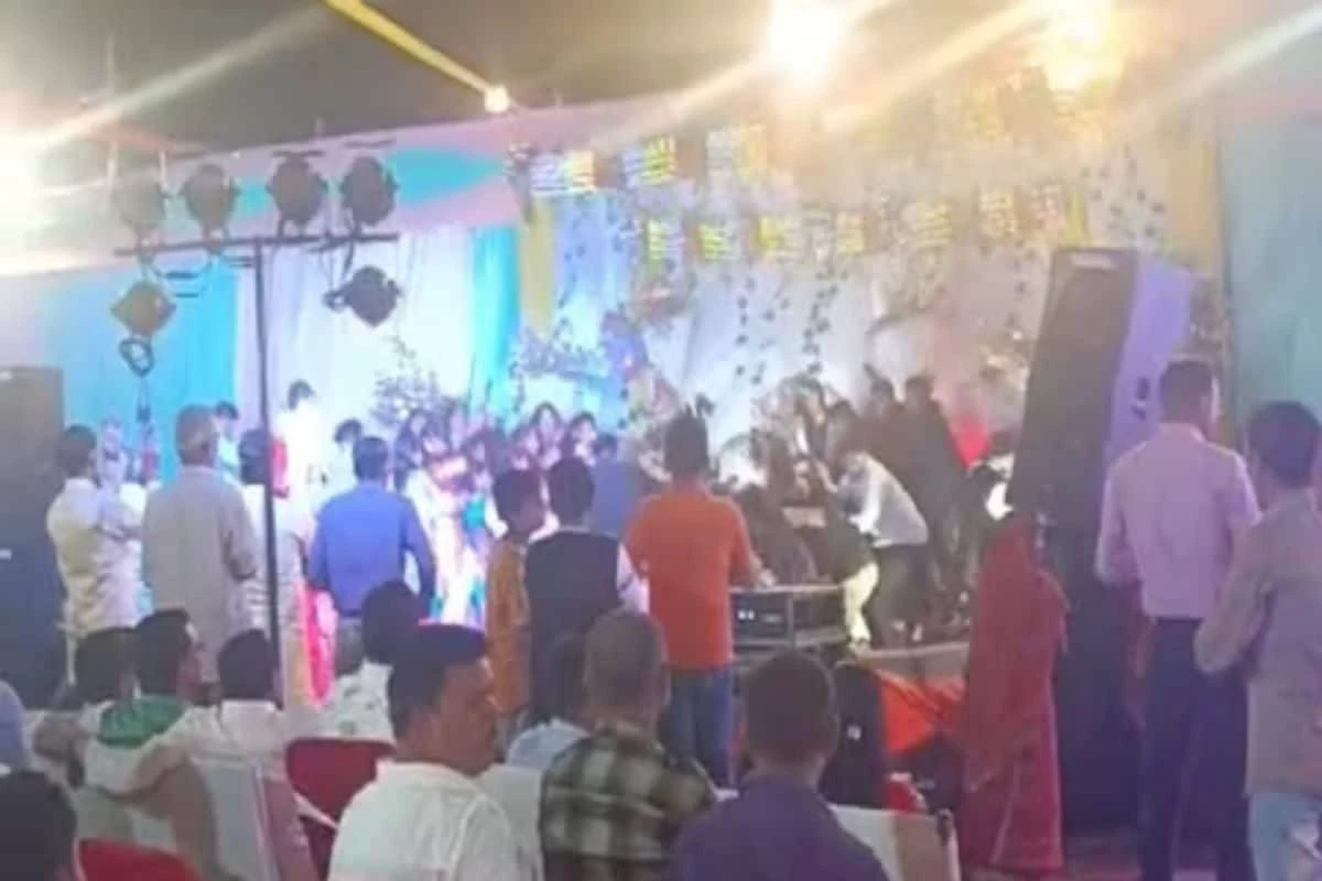 Watch: Bride Saves Groom As Stage Collapses At UP Wedding