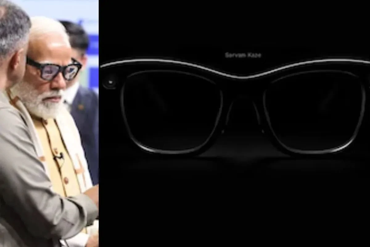 স্বদেশী এআই স্মার্টগ্লাসে মোদী: নজর কাড়ল স্টার্টআপের তৈরি ‘সারভম কাজে’