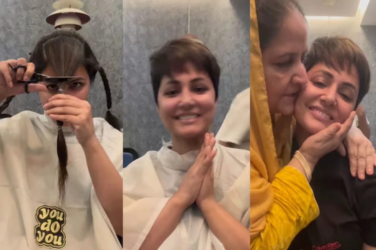 कैंसर के दर्द के बीच हिना खान ने खुद काटे बाल, बेटी का हाल देख खूब रोईं मां