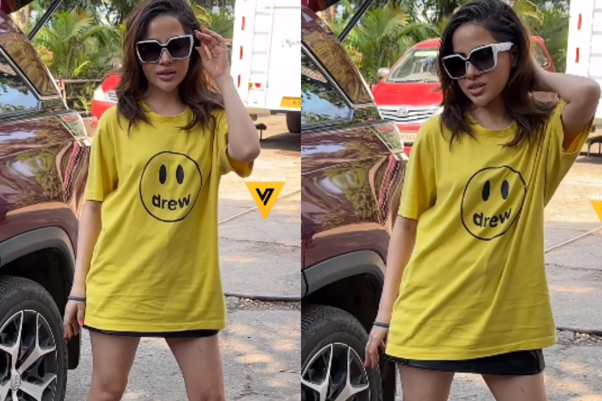 Uorfi Javed Spotted in Casual Oversized Tee and Shorts; Netizens Say 'Aaj insan lag rahi hai'