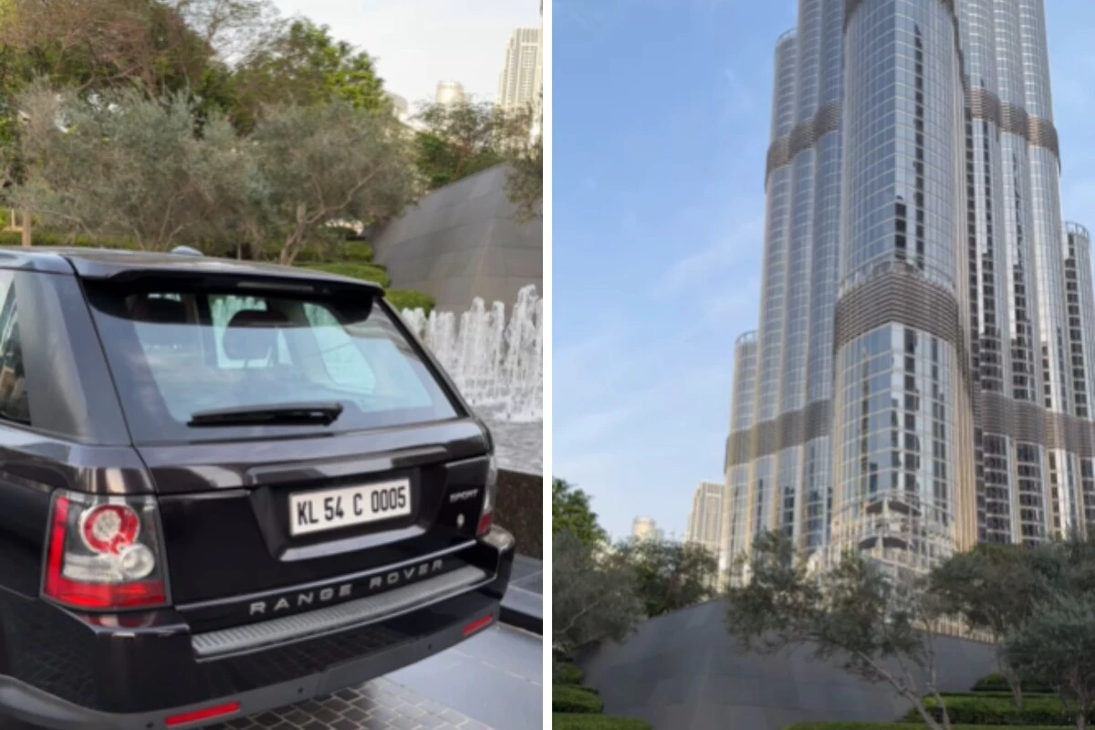 Businessman Parks Range Rover With Kerala Number Plate Outside Burj Khalifa, Desis Are Super Proud