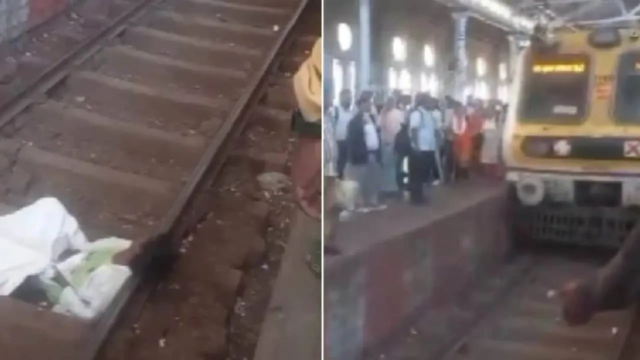 মুম্বইয়ে রেললাইনে চাদর মুড়ি দিয়ে যুবকের ঘুম, অল্পের জন্য রক্ষা