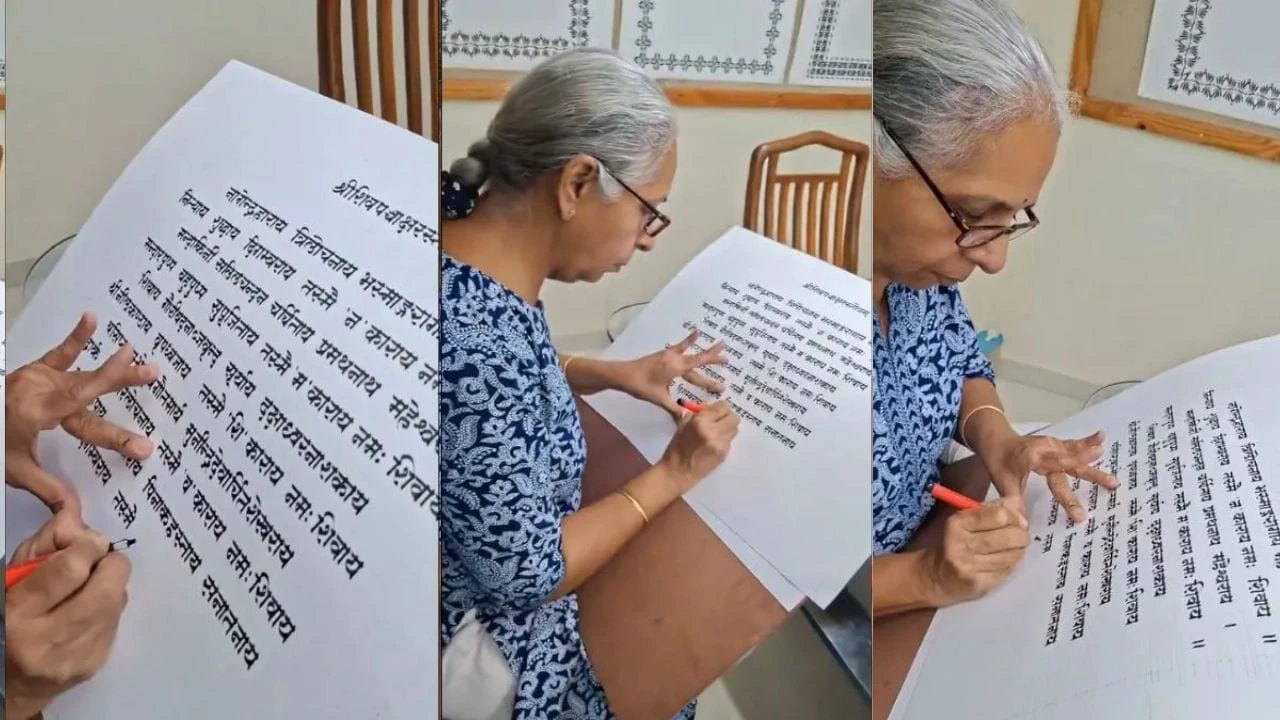 कंप्यूटर फॉन्ट को मात दे रही है महिला की जादुई हैंडराइटिंग