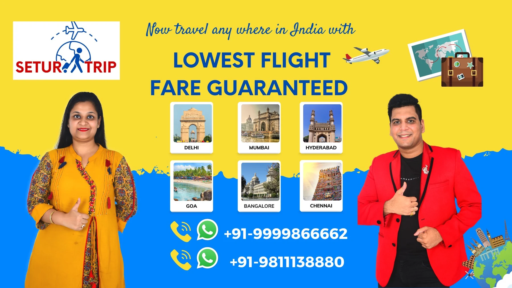 Seturtrip – Book Cheap Domestic Flight Tickets