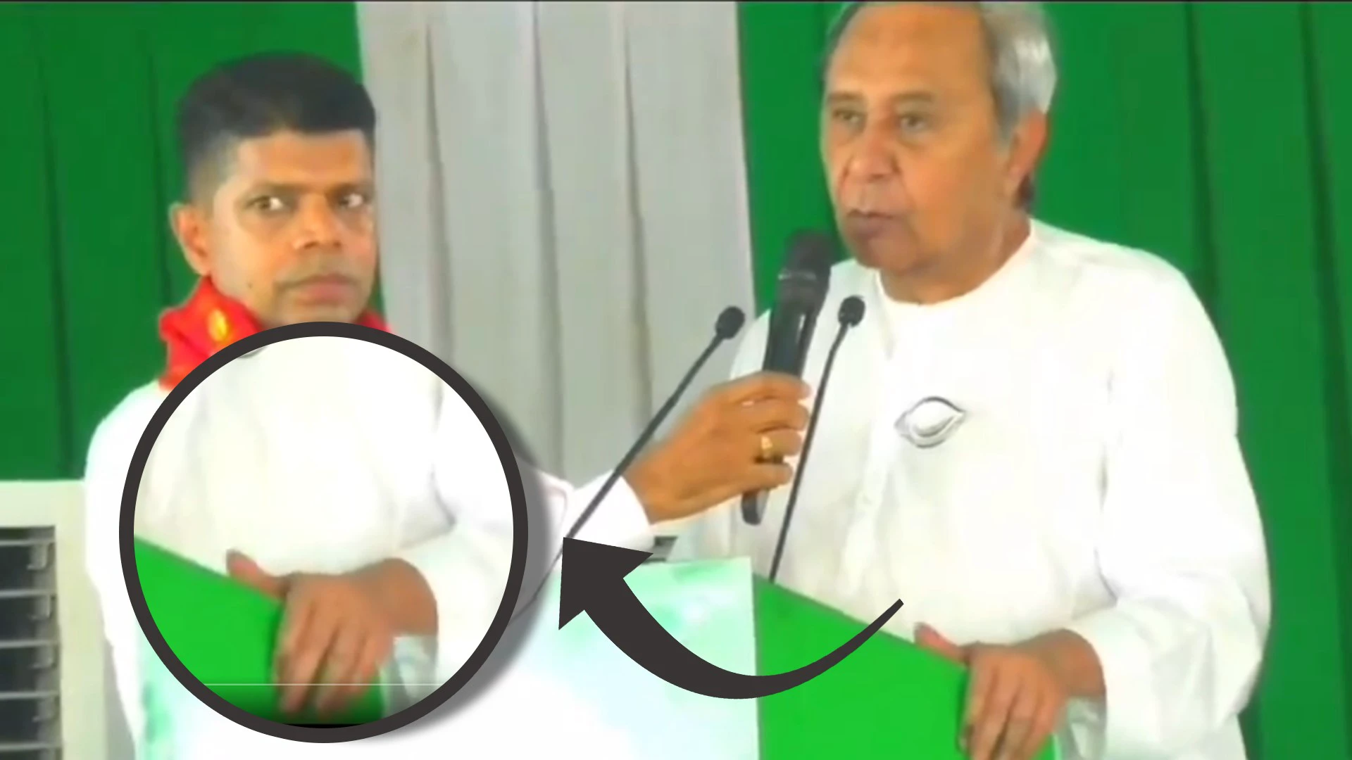 Odisha CM Naveen Patnaik's Hands Seen Trembling During LS Poll Speech, Aide Pandian Comes To His Aid; Video Viral