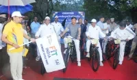 Fit India Sundays on Cycle celebrated at Attari Border ahead of Republic Day