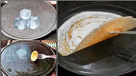 மக்கர் செய்யும் தோசைக்கல்... மேஜிக் செய்யும் ஐஸ்கட்டி!
