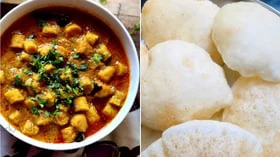 ராஜஸ்தானி கட்டே (Gatte) கி சப்ஜி, ரவா பூரி செய்வோமா?