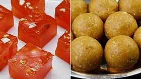 தித்திக்கும் சுவையில் பாம்பே அல்வா - வேர்க்கடலை லட்டு ரெசிபிஸ்!