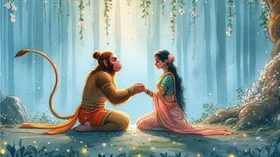 சீதையின் அருள் பெற்ற அனுமன்!