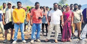 Locals halt road work over quality concerns