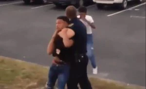 Watch viral video: Man tries to act tough with cop but doesn't see what's coming!