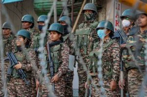 Protesters clash with police during torch rally in Manipur