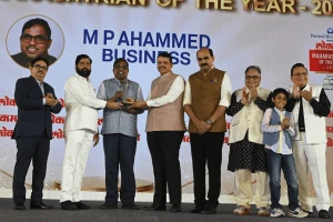 M.P. Ahammad Receives Business Bhushan Award; Named Maharashtrian of the Year 2026!