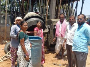 మహిళ సామాఖ్యా భవన స్లాబ్ ప్రారంభం