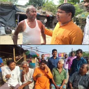 চায়ের আড্ডা থেকে প্রচার শুরু, জনসংযোগে নির্দল প্রার্থী নিতাই মণ্ডল।